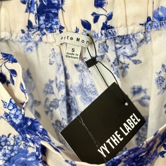 Haute Monde | Floral Co-Ord Set Blue & White | Size L/S - Picture 4 of 8